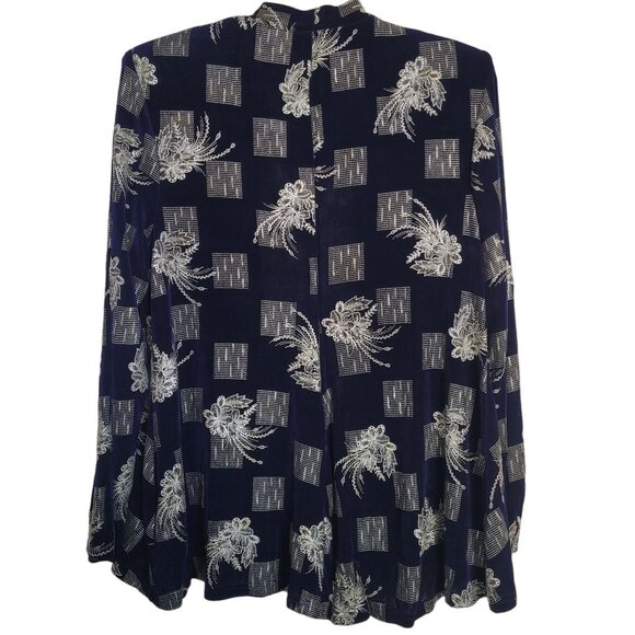 Formal Party Jacket R & M Richards by Karen Wong Chic Draped Open Coat - Picture 2 of 6